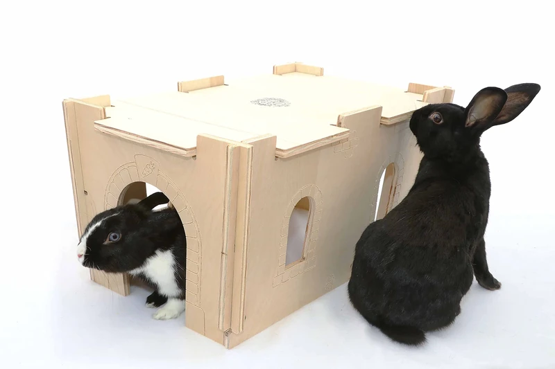 SMALL PET SELECT – Medium Hideaway Habitat Tunnel | Cozy and Fun Hideout for Rabbits, Guinea Pigs & Other Small Pets