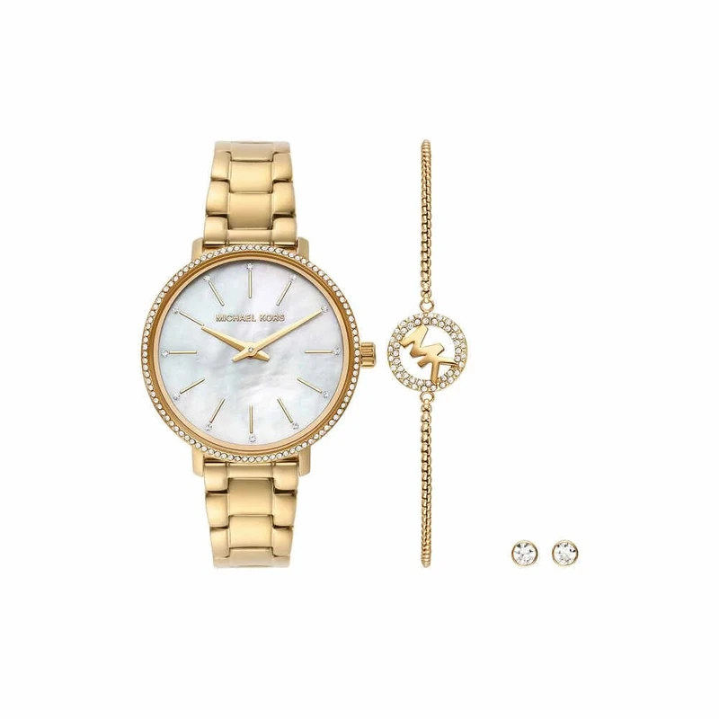 Michael Kors MK1065SET Ladies Pyper Watch and Jewellery Gift Set