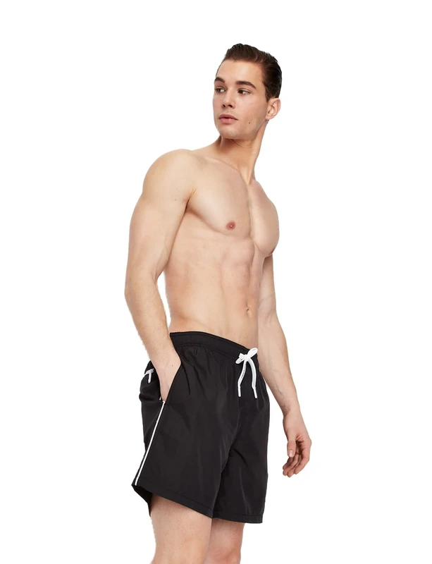 Armani Exchange Men's Milano/New York Swimming Trunks, Black, XXL