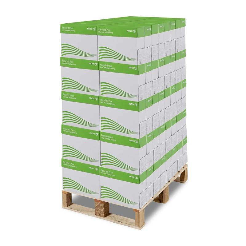 Xerox Recycled Pure - White Recycled Paper - 80gsm A4 - 40 Boxes - 200 Reams of 500 Sheets - 100,000 Sheets