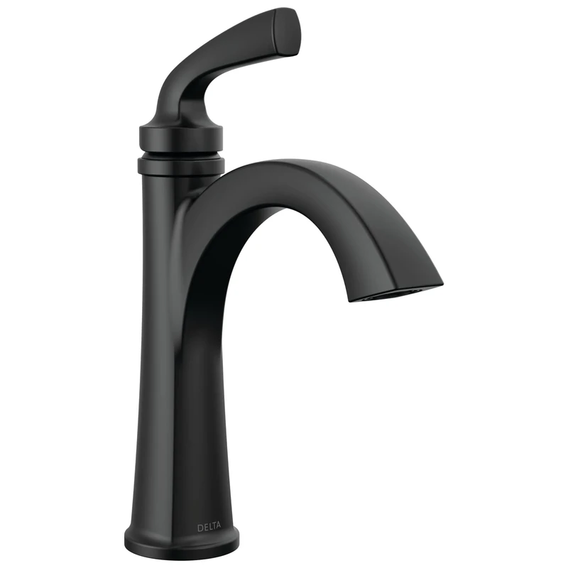 Delta Faucet 15864LF-BL Geist Bath Faucet, Matte Black