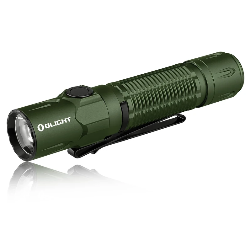 OLIGHT Warrior 3S Powerful 2300 Lumens 300M Rechargeable Tactical IPX8 LED Torch with Proximity Sensor Dual Switch USB Charging for Camping Hiking Emergency (Green)