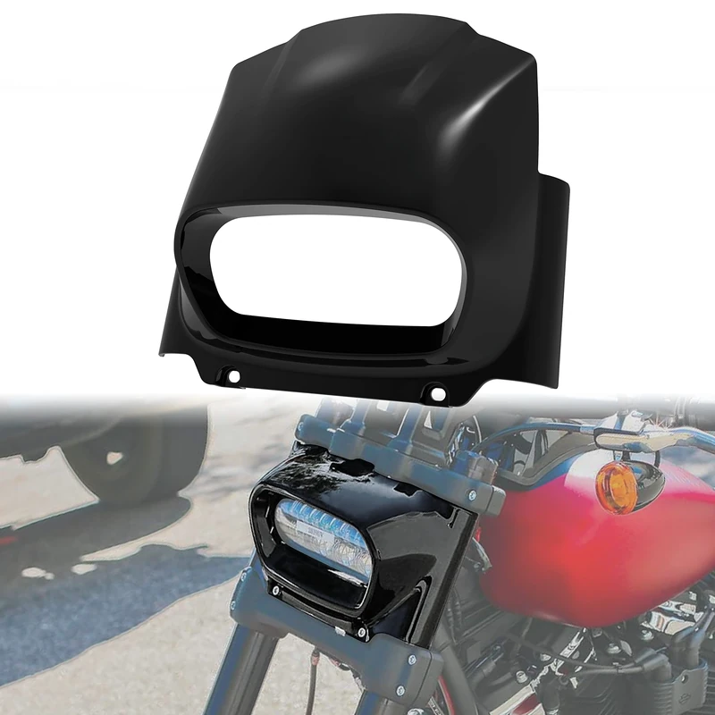 VEISUTOR Headlight Fairing Cover for Harley Fat Bob 2018-2022, Motorbike Head Light cowl Headlamp Front Cowl Kit for Harley M8 Softail Fat Bob FXFB FXFBS 2018-2022 Accessories - Image 1
