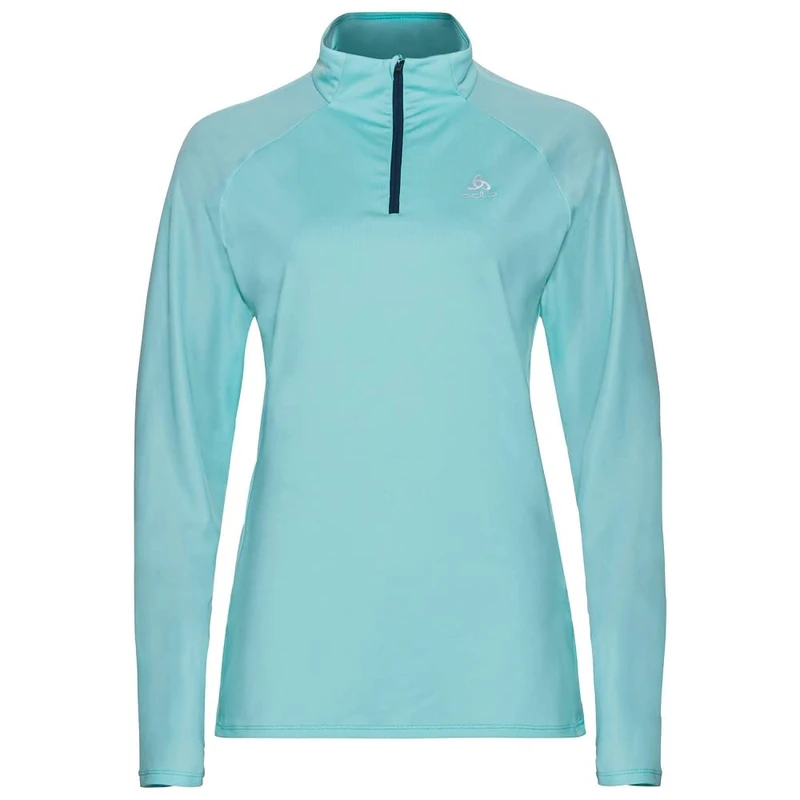 Odlo Women Running top with zipper ESSENTIAL CERAMIWARM, polynya, XL