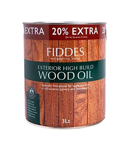 Fiddes Exterior High Build Wood Oil 3 Litre