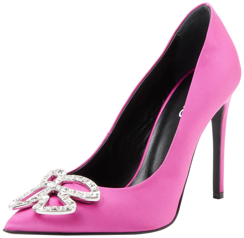 Pinko Women's Coraline Decollete Satin Pump, N17 Beet Ch, 5 UK