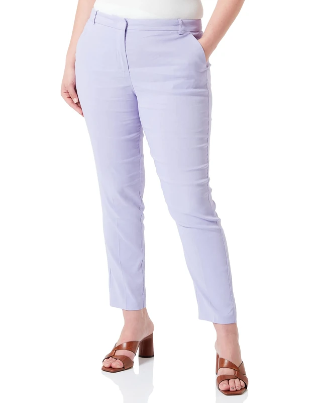 Pinko Women's Bello Pantalone LINO Stretch Pants, Y28_ORCHIDEA Chiara, 46