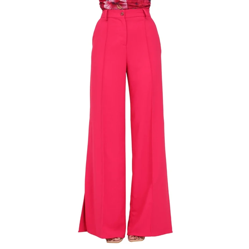 Pinko Women's PUREZA Pantalone Crepe FLUIDO Pants, P87_Fuxia, 44