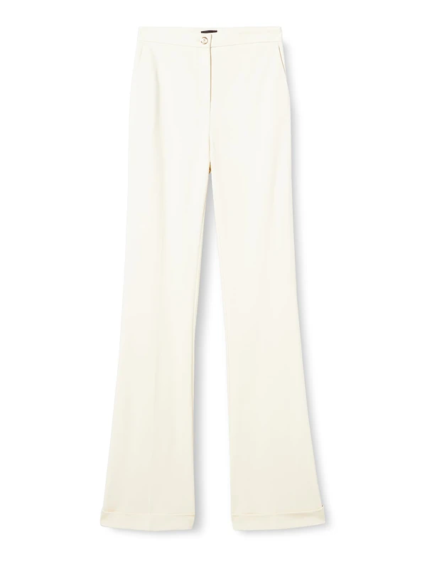 Pinko Women's PRAGMATICO Pantalone Punto STO Pants, N96_FUMO Bianco, 40