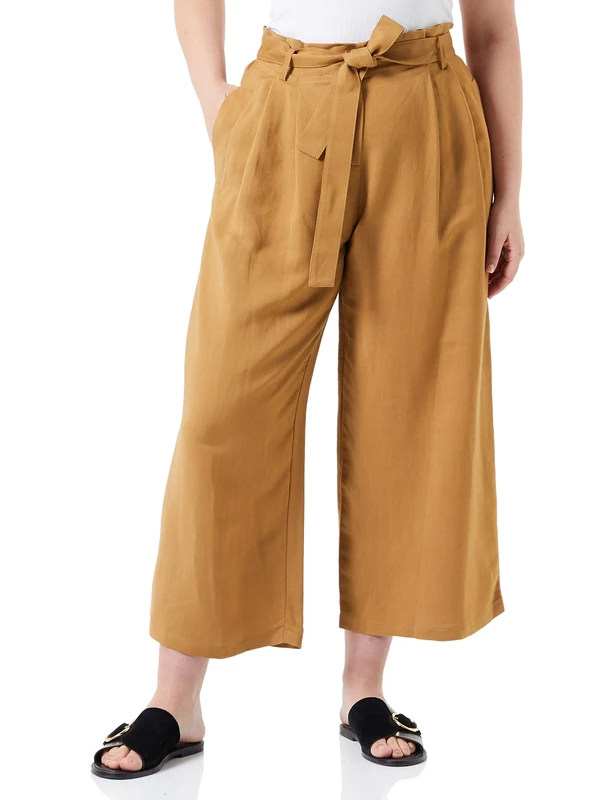 Pinko Women's PREMUROSO Pantalone VISCOSA LI Pants, C92_Senape, 40