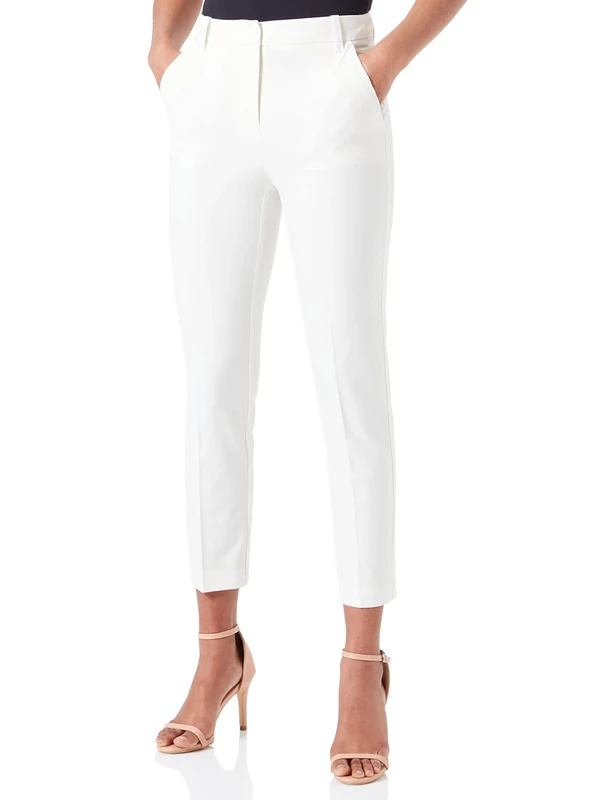 Pinko Women's BENIGNO Blusa Crepe DE Chine Short Sleeve T-Shirt, N96_FUMO Bianco, 42