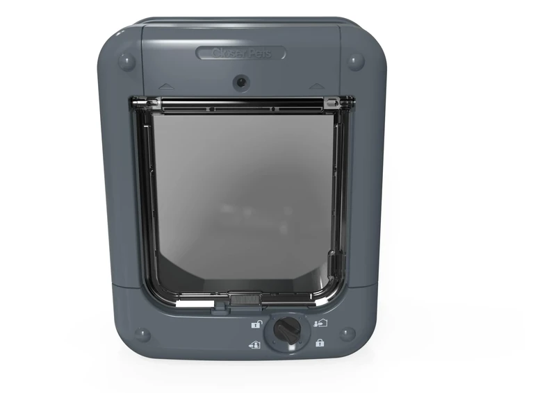 Cat Mate Microchip Activated Cat Flap (360) - For Cats and Small Dogs, Accommodates up to 30 Pets, for Single/Multiple glazing, UPVC, Walls and Wood, Grey