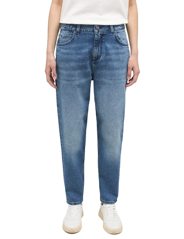 MUSTANG Women's Style Charlotte Tapered Jeans, Medium Blue 782, 28W x 34L