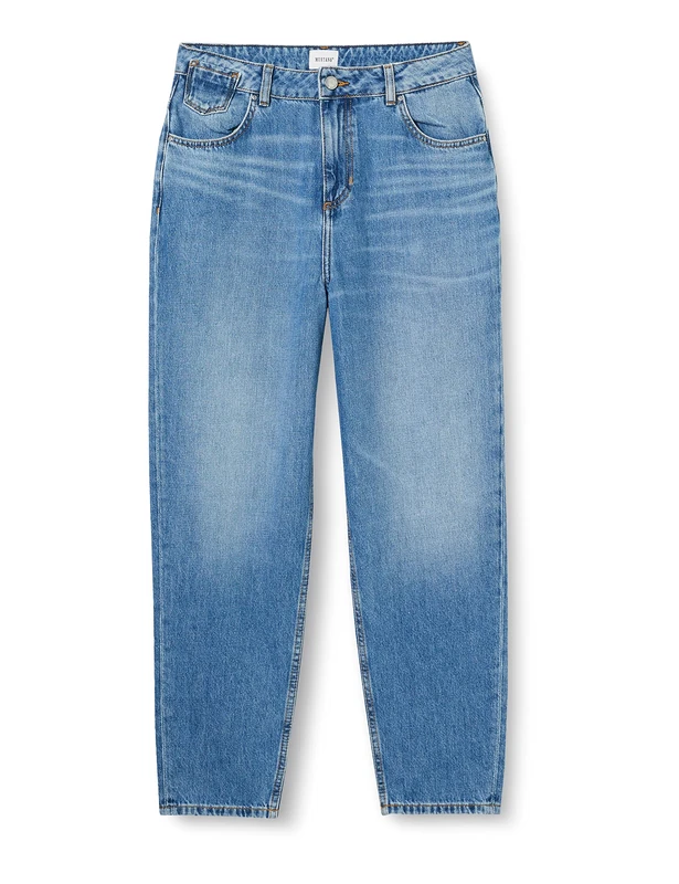MUSTANG Women's Style Charlotte Tapered Jeans, Medium Blue 412, 27W x 34L