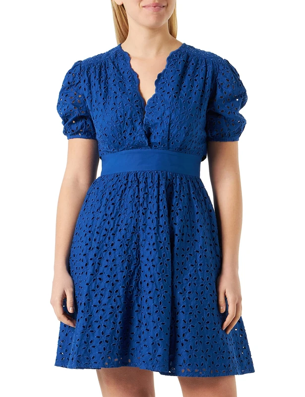 Pinko Women's 103055_A1LU Casual Dress, G00_Blue Surf On The Web, 18