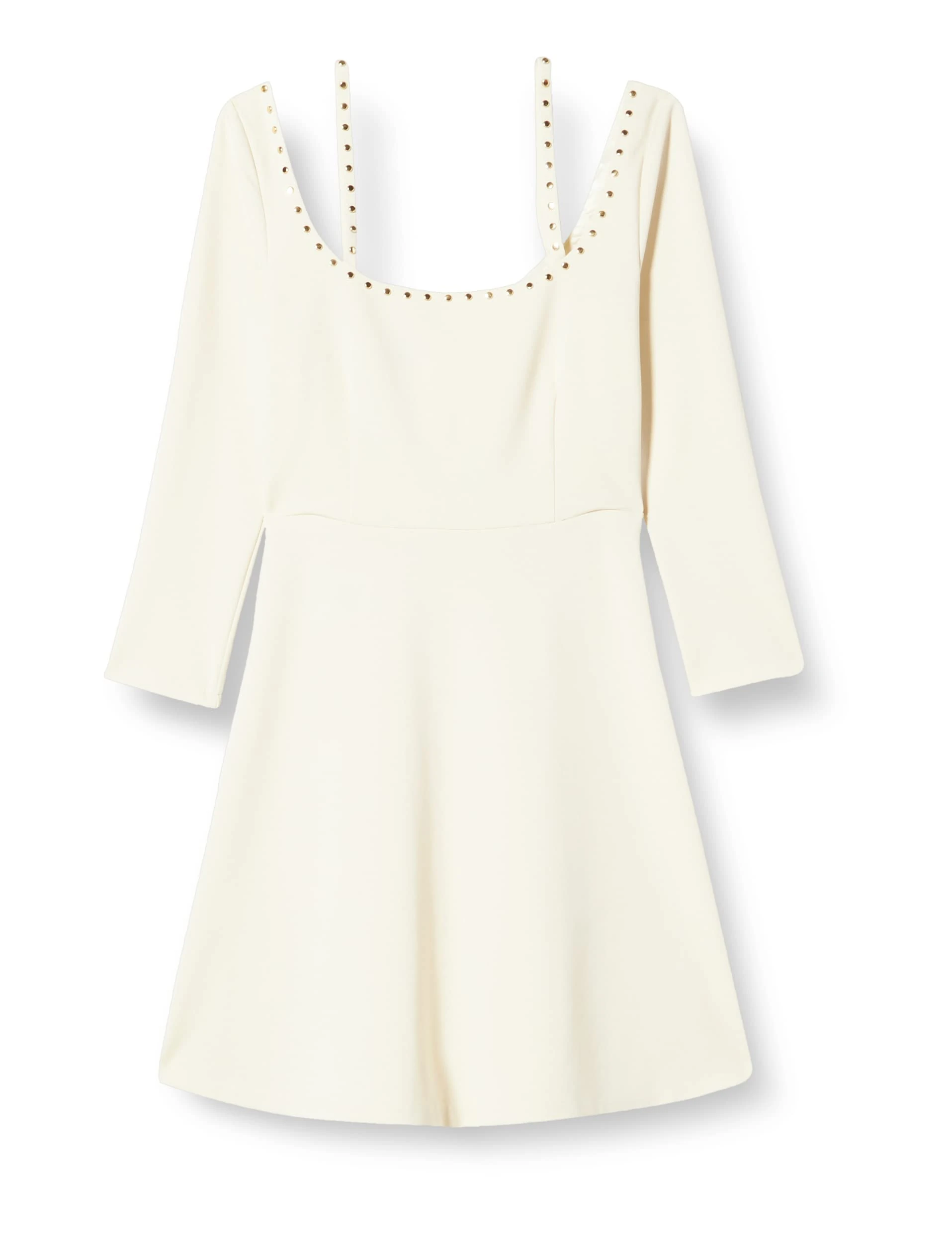 Pinko Women's Beside Cloth Stitch Dress Sc Casual, N96_fumo White, UK 14