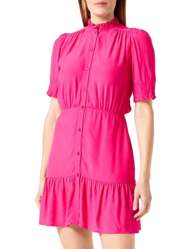 Pinko Women's ASSEGNATO Abito Crepe MAROCAIN Casual Dress, WWE_Fucsia Cozy, 52