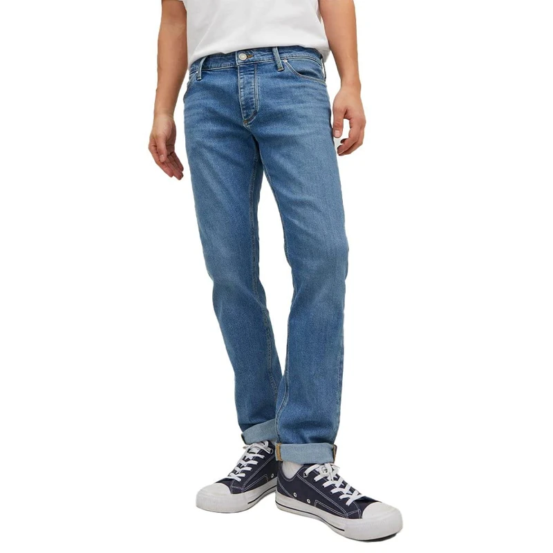 JACK & JONES Men's Jjiglenn Jjevan Am 377 Lid Noos Jean, Blue Denim, 28W / 32L