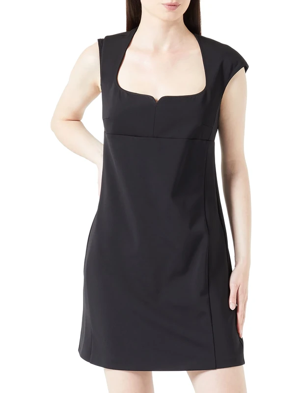 Pinko Women's Ronfare Pantalone Gabardina Ti Casual Dress, Z99_Nero Limousine, 36