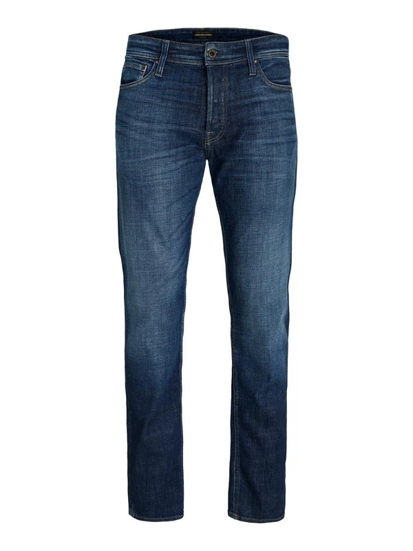 JACK & JONES JJIMIKE Jjoriginal JOS 211 NOOS Male Tapered Fit Jeans, Blue Denim, 33 W/34 L - Image 1