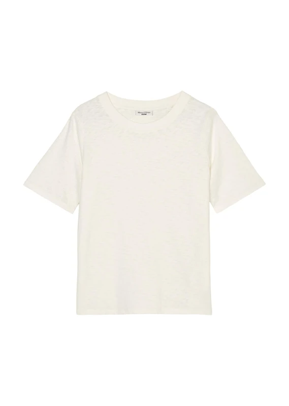 Marc OߴPolo Denim Women's Organic Cotton T-Shirt with Round Neck, White (Scandinavian White), XL