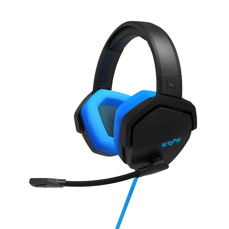 Energy Sistem ES Gaming Headset ESG 4 Surround 7.1 Blue Headphones Gamer Headphones PC (LED Lights, 7, 7.1 Surround Sound, Leather Circumaural Pads) - Blue