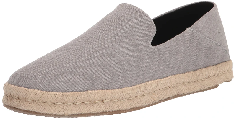 TOMS Men's Santiago Loafer Flat, Drizzle Grey, 7.5 UK