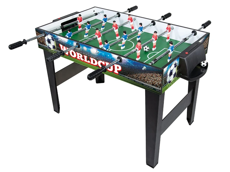 Teorema Giocattoli - 67356 Wooden Table Football with 2 Football Balls with Telescopic Poles, Height 69 cm, Multicoloured, 67356