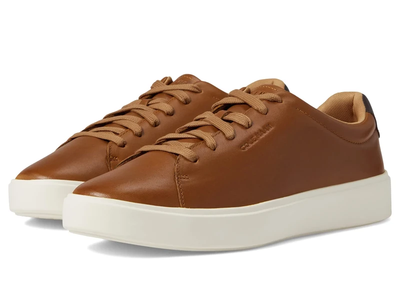 Cole Haan Men's Grand Crosscourt Traveler Trainer Sneaker, British tan/Chestnut Dark Chocolate/egret, 10 UK