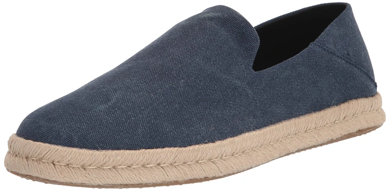 TOMS Men's Santiago Loafer Flat, Navy, 12 UK
