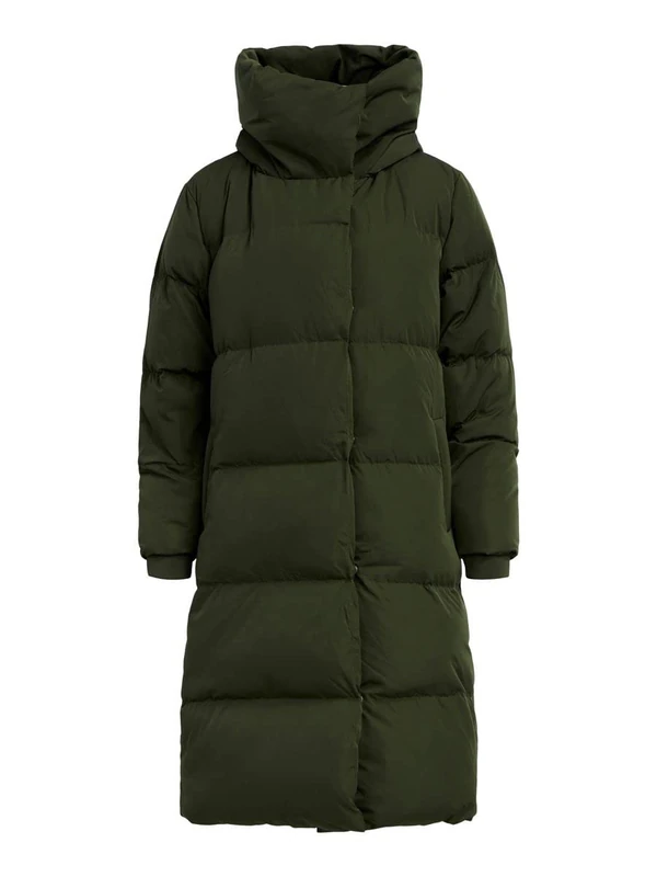 Object Female Down Winter Jacket, Green (Duffel Bag), M