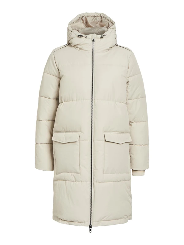 OBJECT Women's hooded coat, Silver Grey 2, S