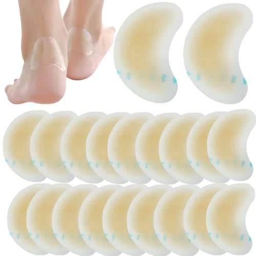 20 Pieces Blister Plasters Invisible Hydrocolloid Gel Blister Bandages Blister Cushion Pad for Fingers Toes Forefoot Heel Protector and Guard Skin (MINI-TY) (20LYL)