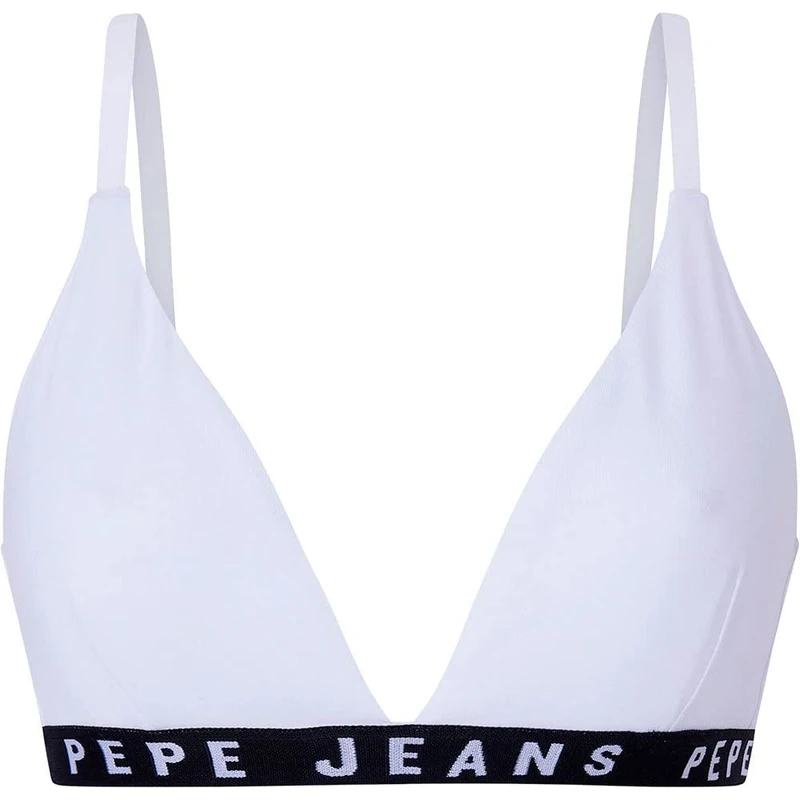 Pepe Jeans Women Logo Bra B White XL - Image 1