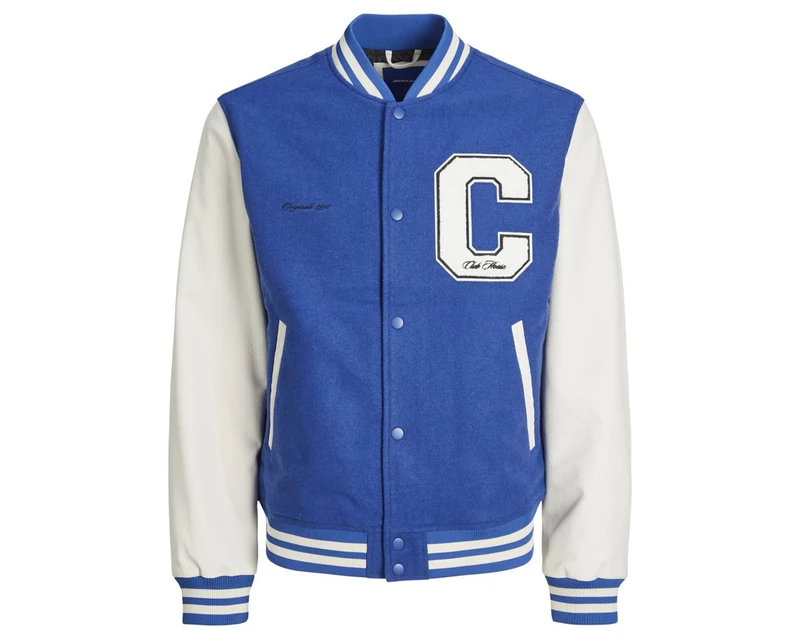 JACK & JONES Men's JORCOLLEGE Bomber Jacket SN, Nautical Blue, L