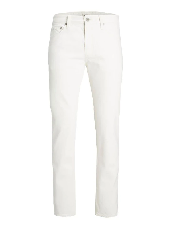 JACK & JONES Male Comfort Fit Jeans Mike Evan CJ 372 LID, Ecru, 29 W/32 L - Image 1