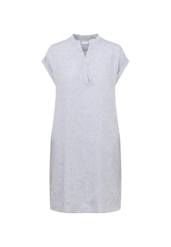 Seidensticker Women's Regular fit Short-Sleeved Blouse Dress, Blue, 22