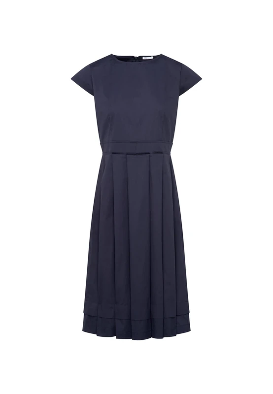 Seidensticker Women's Regular fit Short-Sleeved Blouse Dress, darkblue, 16