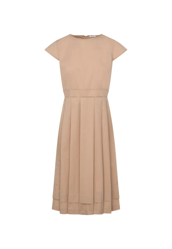 Seidensticker Women's Regular Fit Blusenkleid Kurzarm Dress, Creme, 40