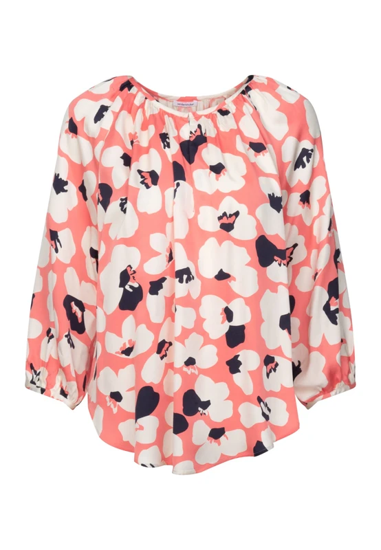 Seidensticker Women's Regular Fit Long Sleeve Blouse, Cream, 44, Cream, 18