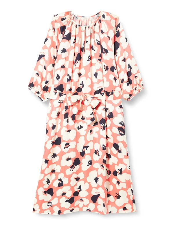 Seidensticker Women's Regular fit Long-Sleeved Blouse Dress, Cream, 14