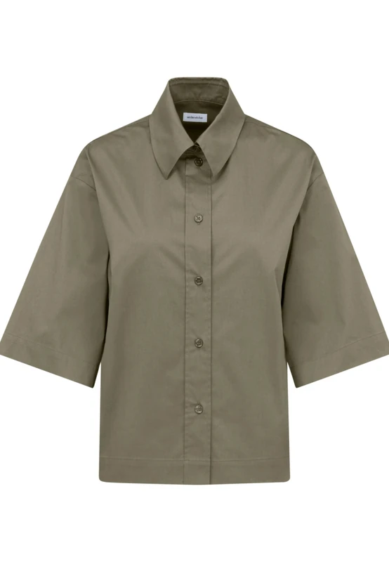 Seidensticker Women's Regular Fit Short Sleeve Blouse, Green, 34, Green, 8