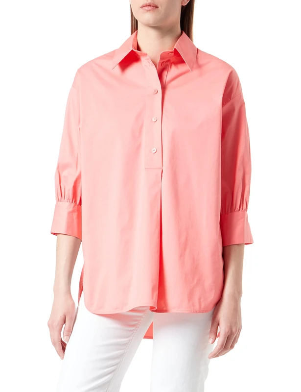 Seidensticker Women's Regular Fit 3/4 Sleeve Blouse, Rose, 42, Rose, 16