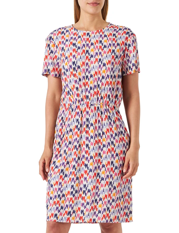 Seidensticker Women's Regular fit Short-Sleeved Blouse Dress, red, 20