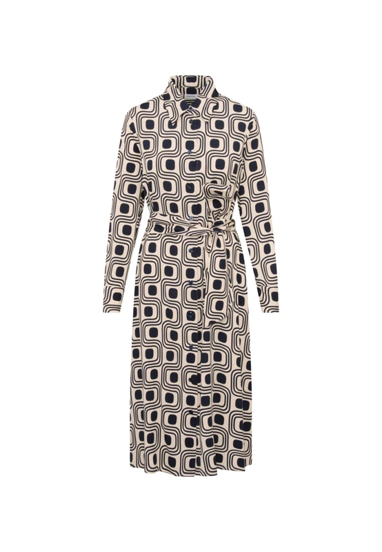 Seidensticker Women's Regular fit Long-Sleeved Blouse Dress, Cream, 20