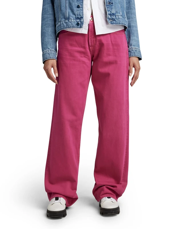 G-Star Women's Judee Loose Low Waist Jeans, Pink (fuchsia red gd D22889-D300-D827), 26W / 32L