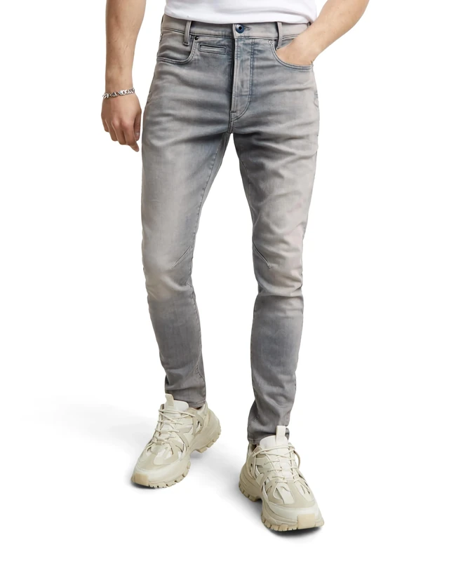 G-STAR Men's D-Staq 3D Slim Jeans, Grey (antic faded radium D05385-9882-C587), 34W / 36L