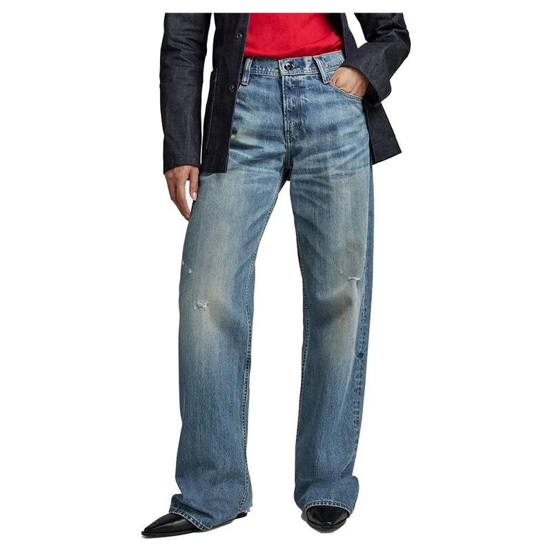 G-Star Women's Judee Loose Low Waist Jeans, Blue (antique faded niagara destroyed D22889-D315-D886), 32W / 30L
