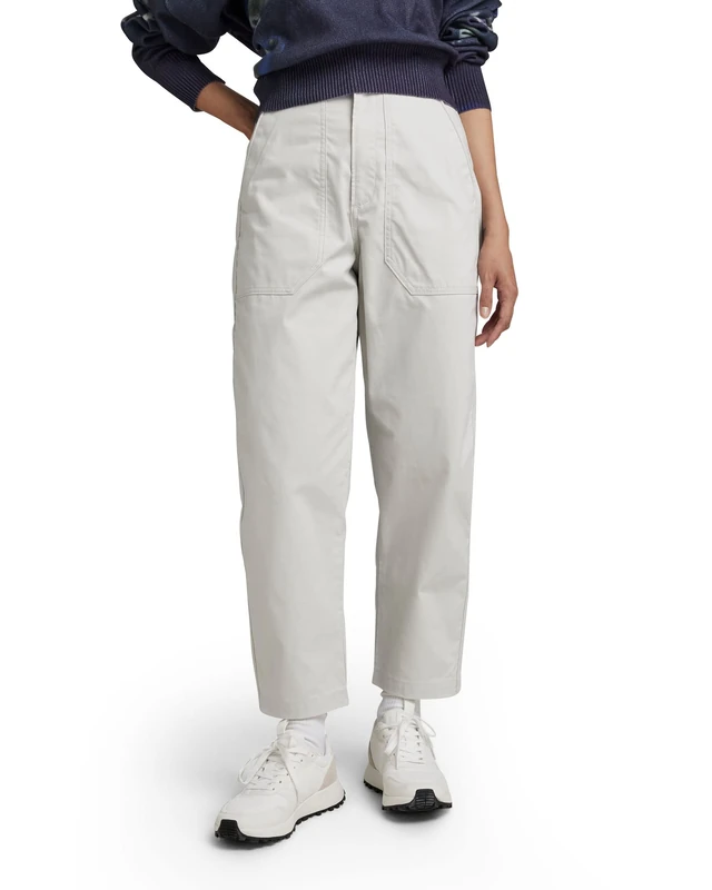 G-Star Women's 3D Fatigue Boyfriend New Pants, Grey (oyster mushroom D23226-D387-D607), 27