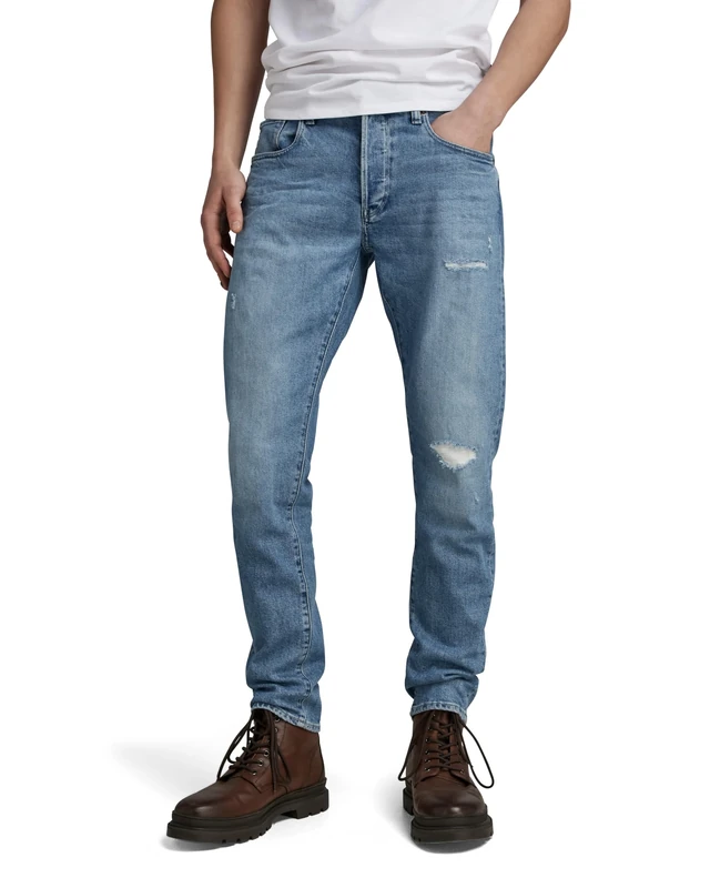 G-Star Men's 3301 Slim Fit Jeans, Blue (faded niagara restored 51001-D316-G007), 29W / 30L